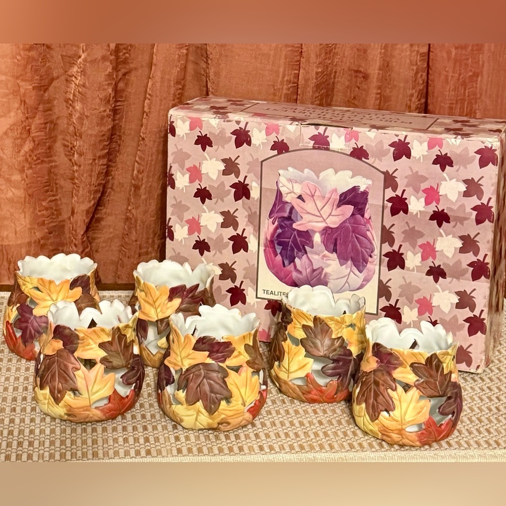 Porcelain Harvest Votive Holders